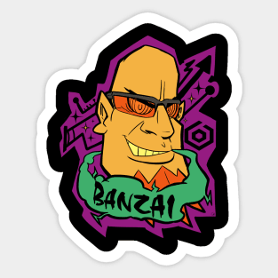 BANZAI! Goji Rokkaku Sticker